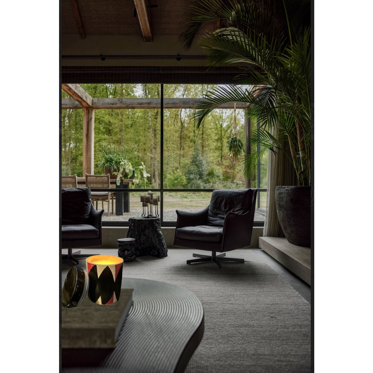 Geurkaars natuurlijke sojawas Luxe naturel - 13,5 cm