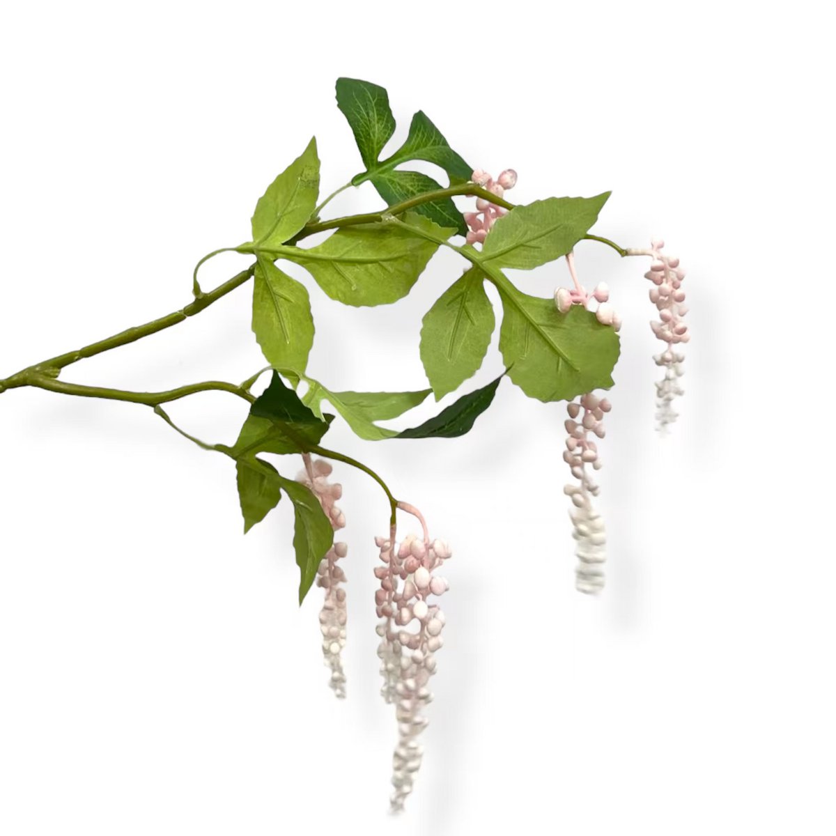 Zijden kunstbloem Phytolacca americana lichtroze