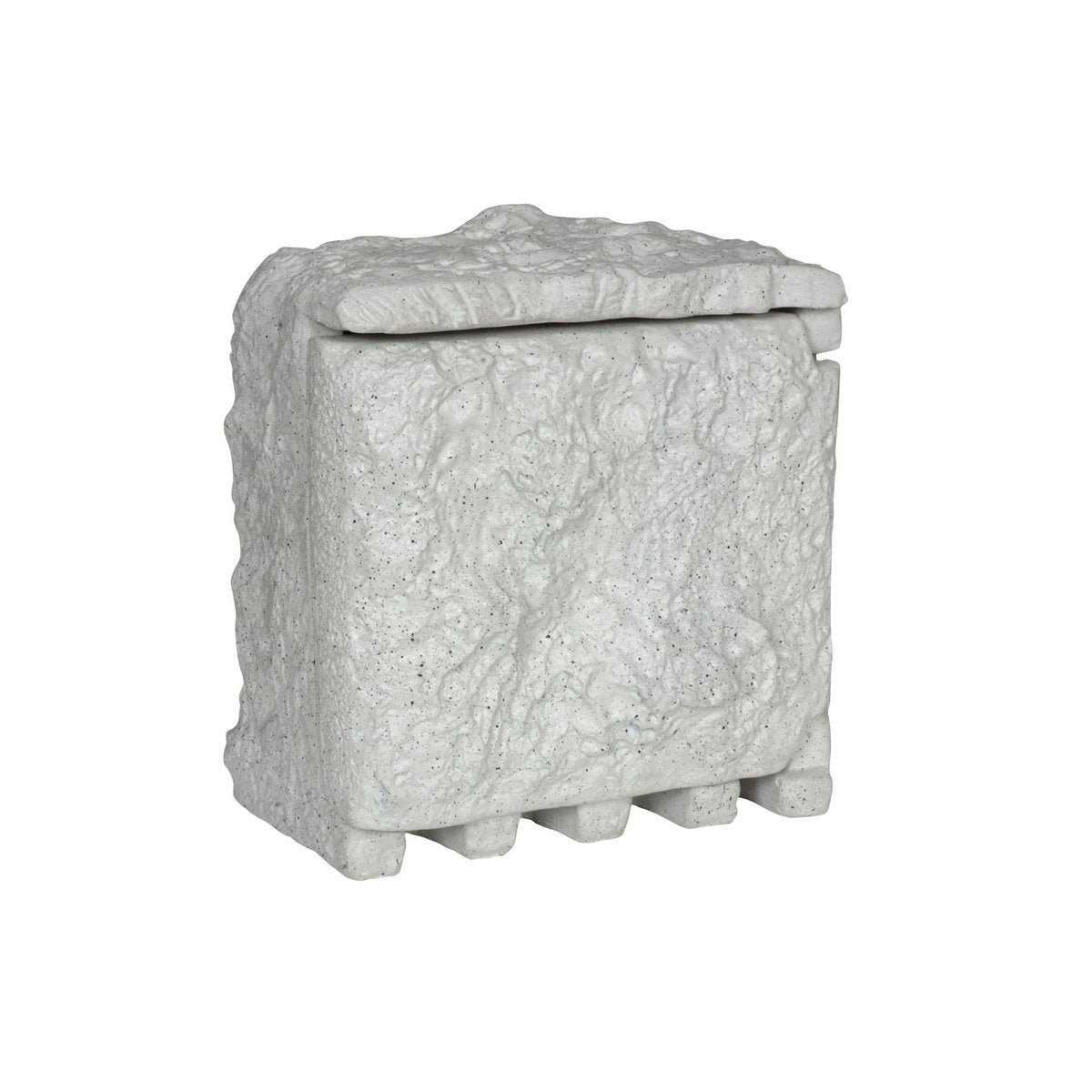 Buitenstopcontact Stone "Roccus", gemaakt van grijs plastic, stopcontacten/technologie voor tuin en terras - OutHome