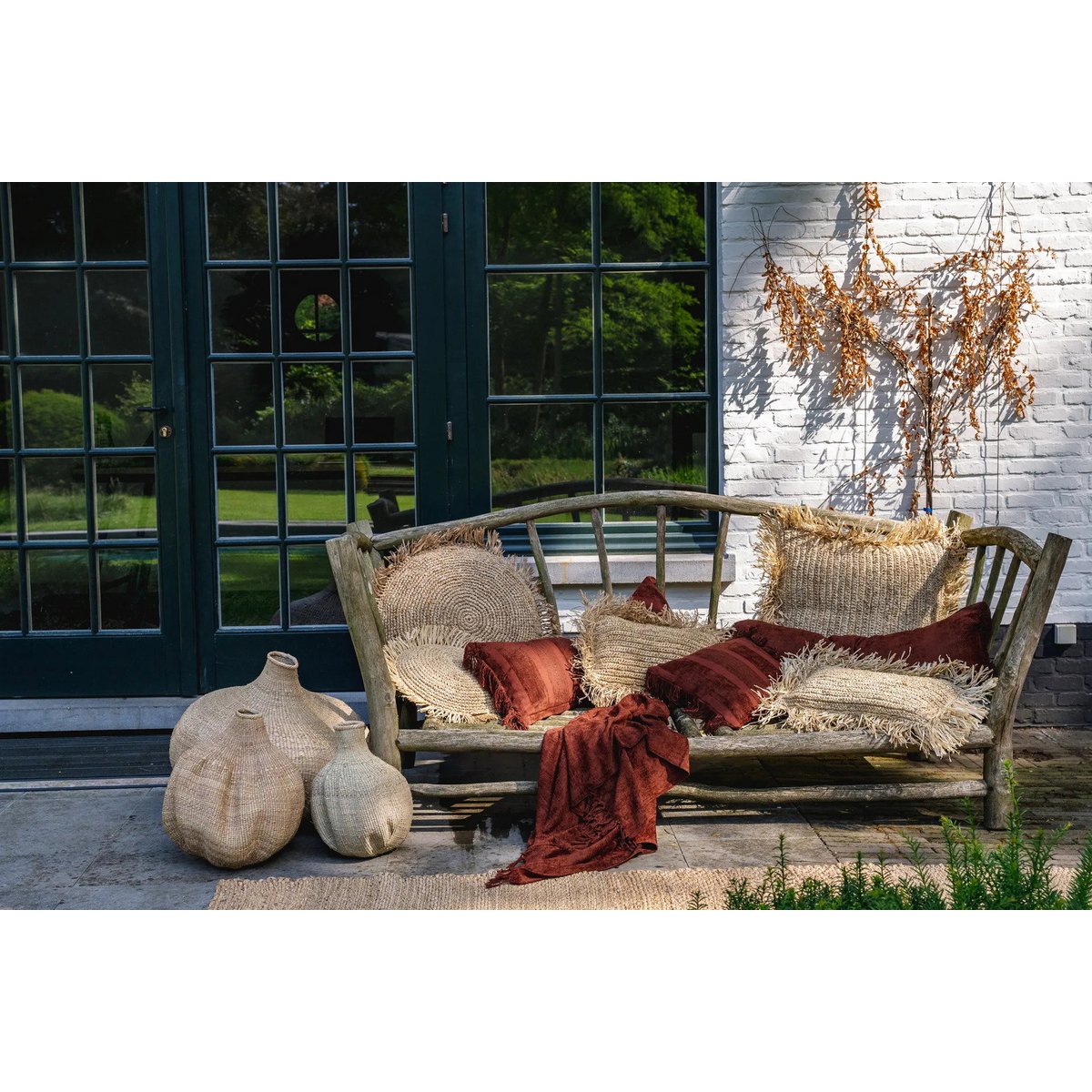 Fluwelen kussenhoes Oh my gee bordeaux - 30 x 50 cm