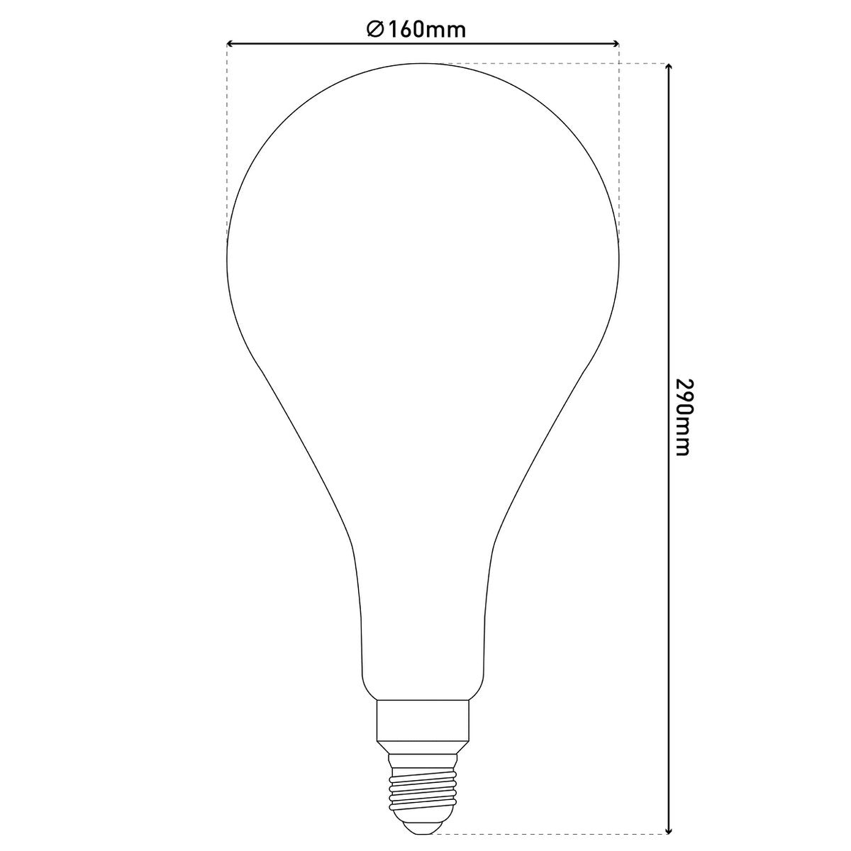 LED Lamp Dilly Max - 5W E27 Warm Wit