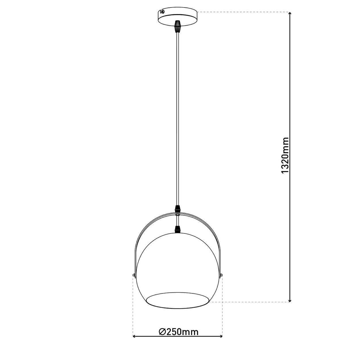 Hanglamp Colorado Roze Metaal - Ø 25 cm (E27)