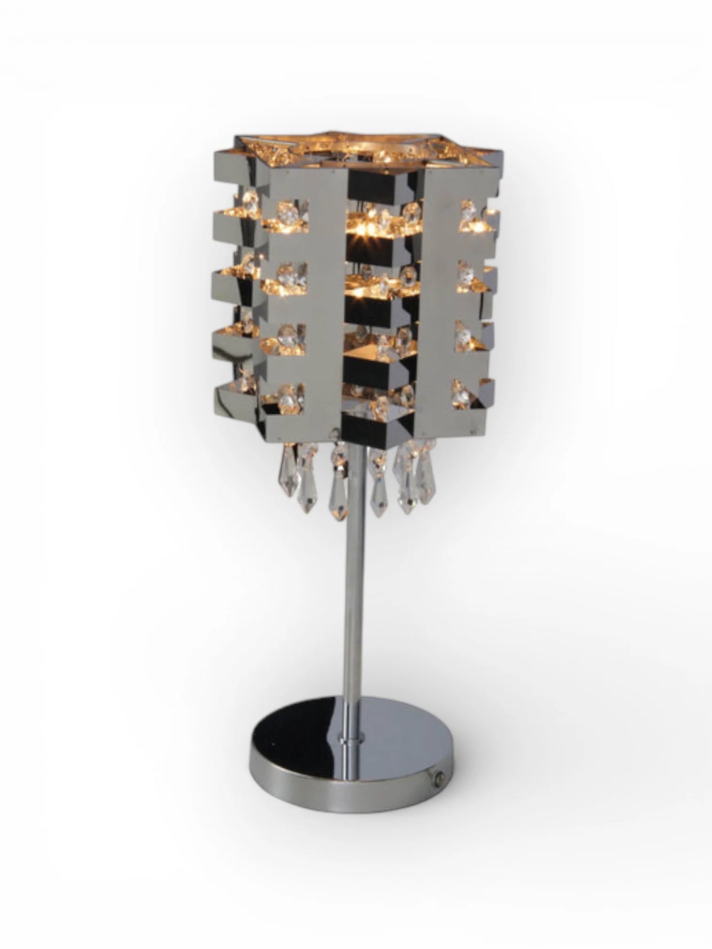 Tafellamp Crystallo Chroom/Glas (E27)