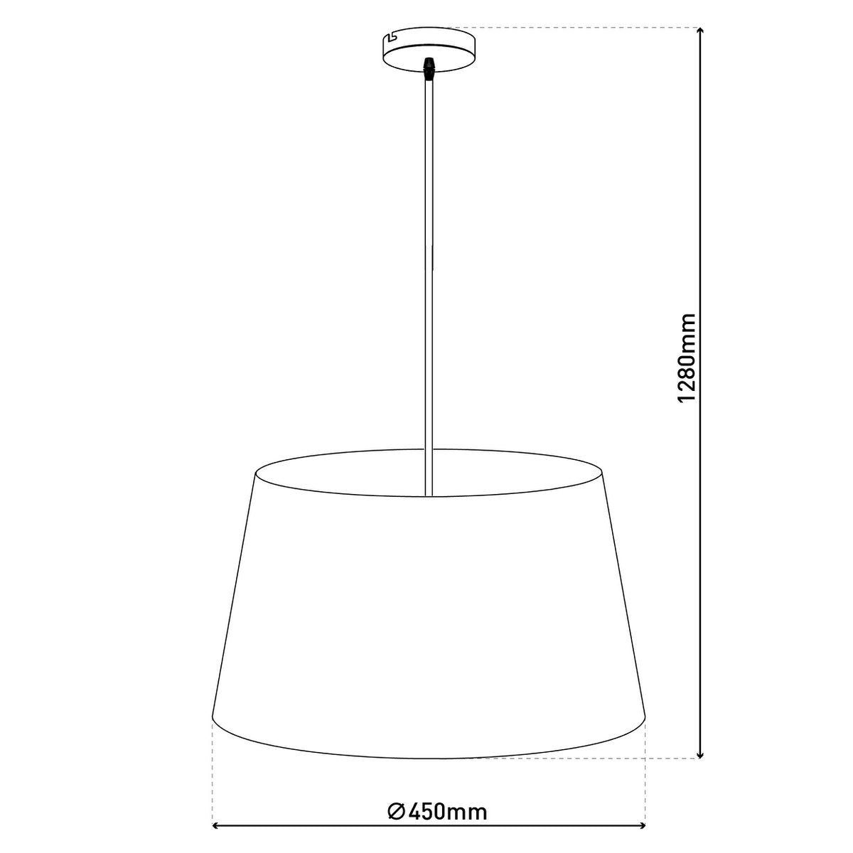 Hanglamp Bologna Beige/Messing