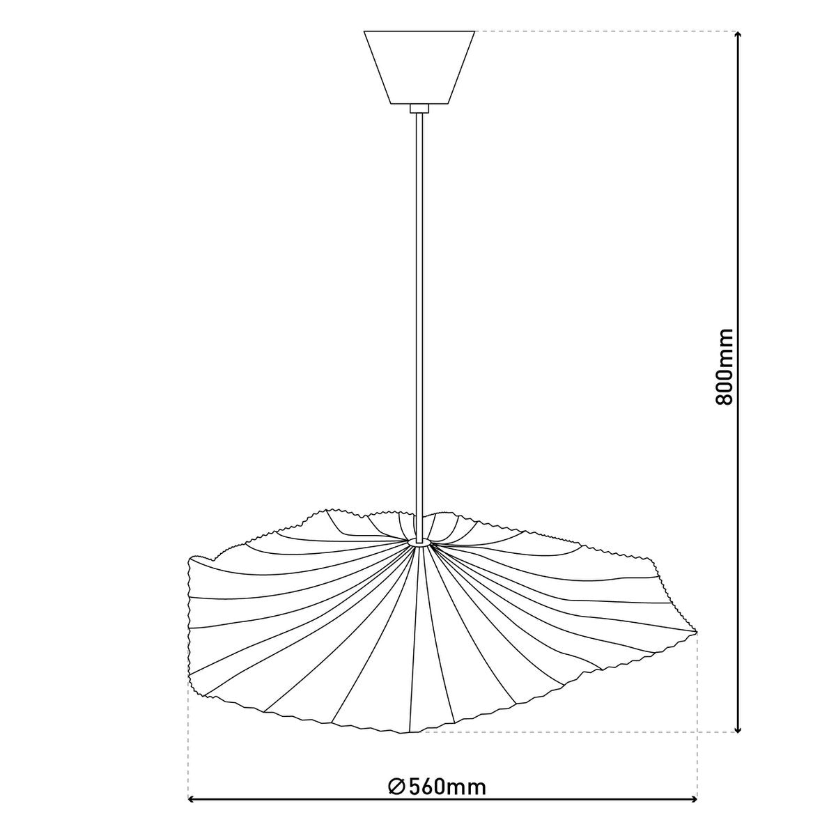 Papieren Hanglamp Crazy Paper Wit - Ø 56 cm (E27)
