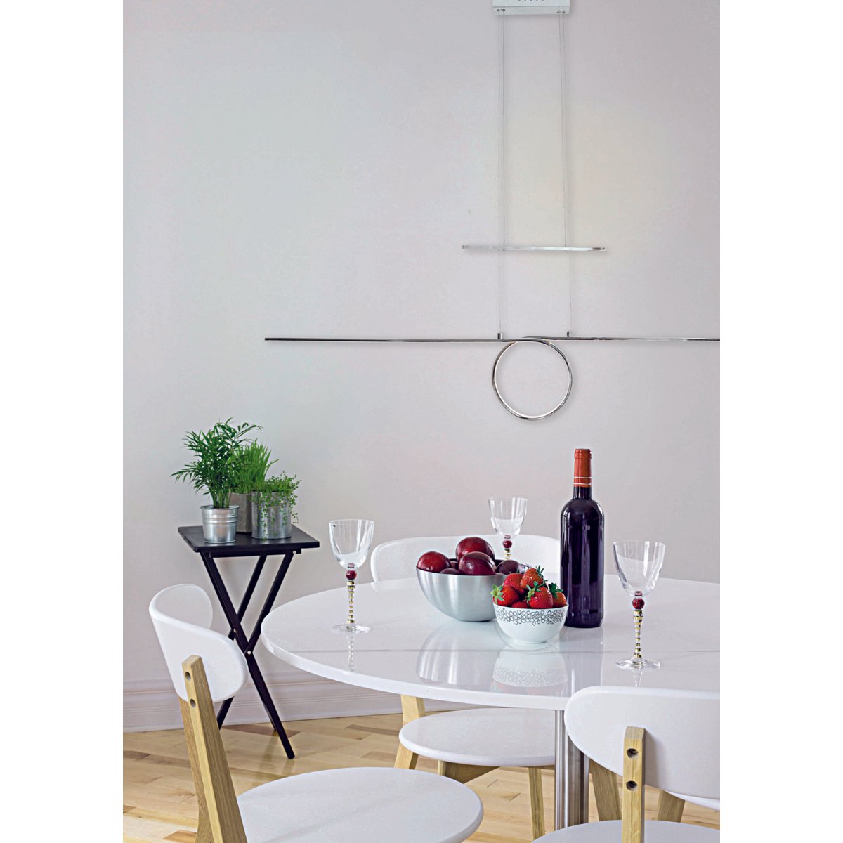 LED Hanglamp Zilver (Binnenring)