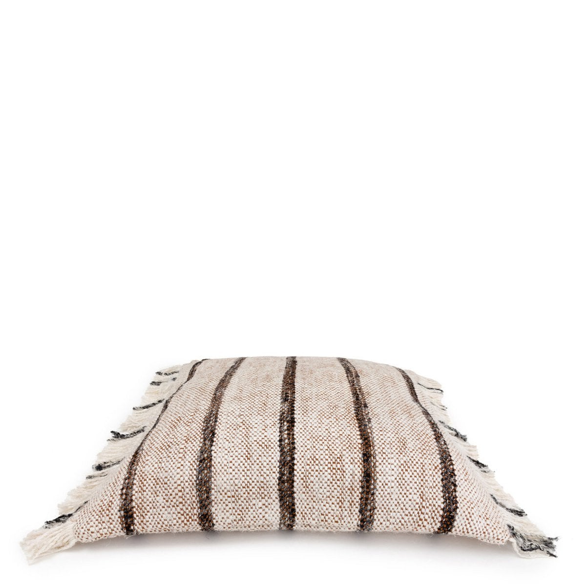 Katoenen kussenhoes Oh my gee boheems wit - 60 cm