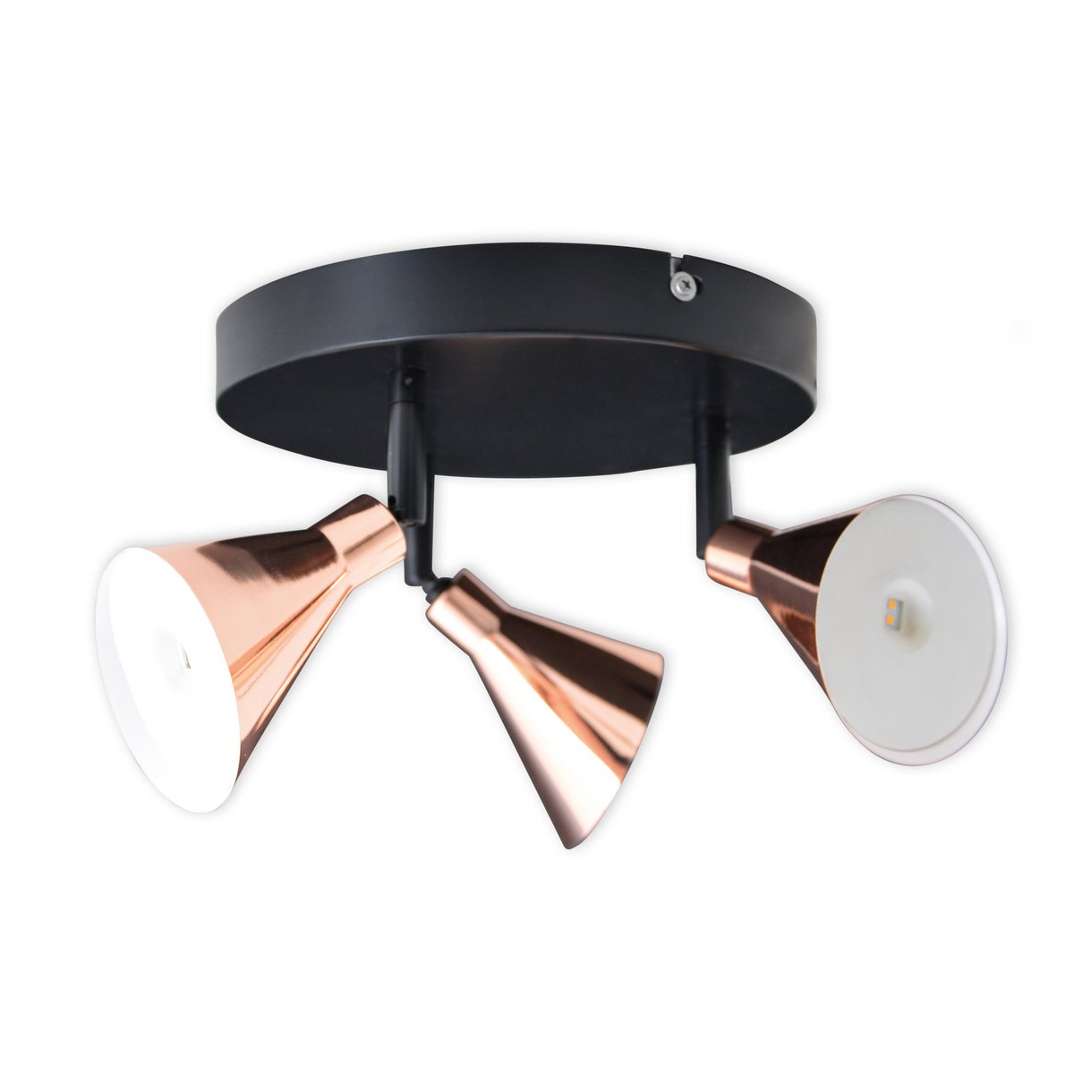 LED Wand - /Plafondlamp Koper - Ø 38 cm (3 - Lichts) - OutHome