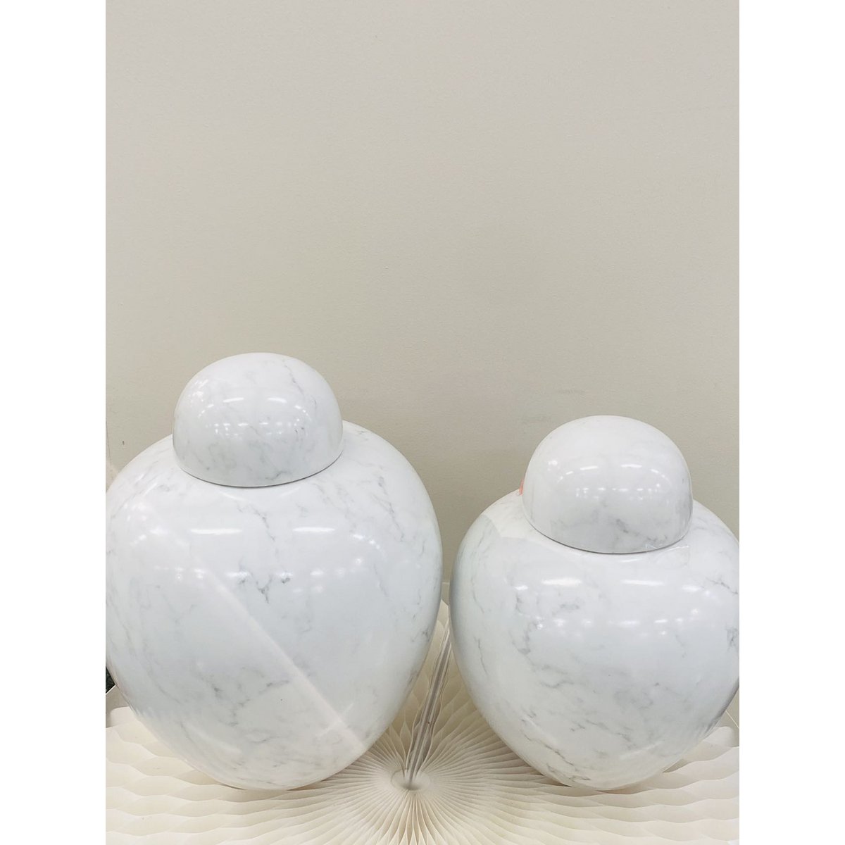 Porseleinen pot Ginger jar wit