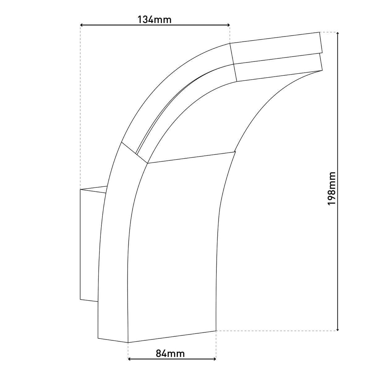 LED Buitenlamp Wand Orbis Antraciet