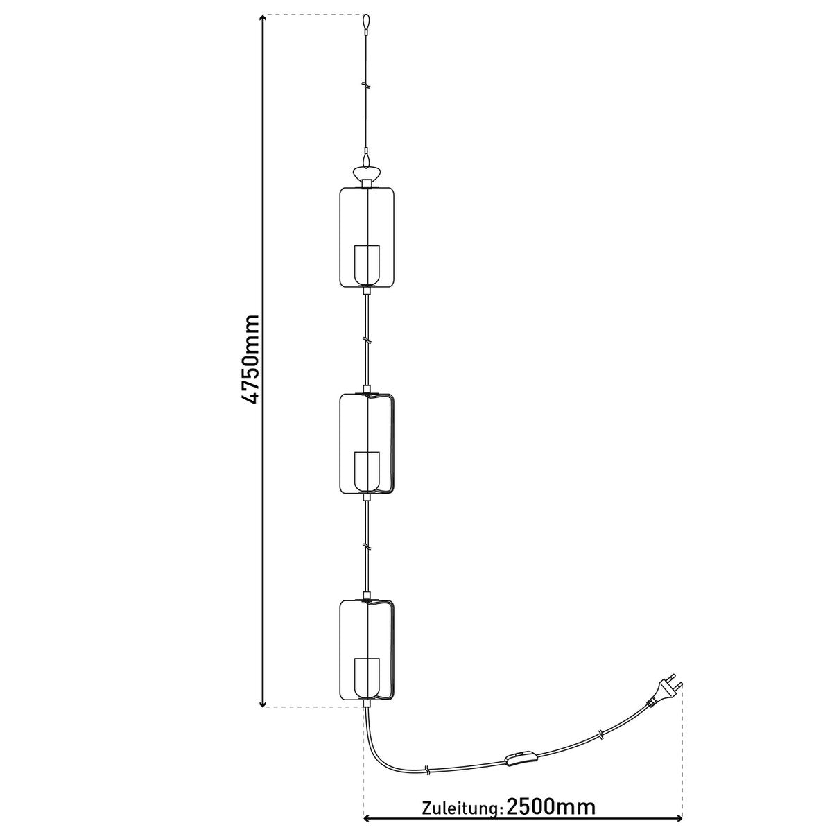 Slinger voor Mossellichten (3-delig)
