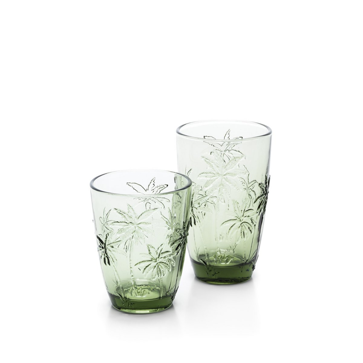 Gerecyclede highball glas Palm breeze groen