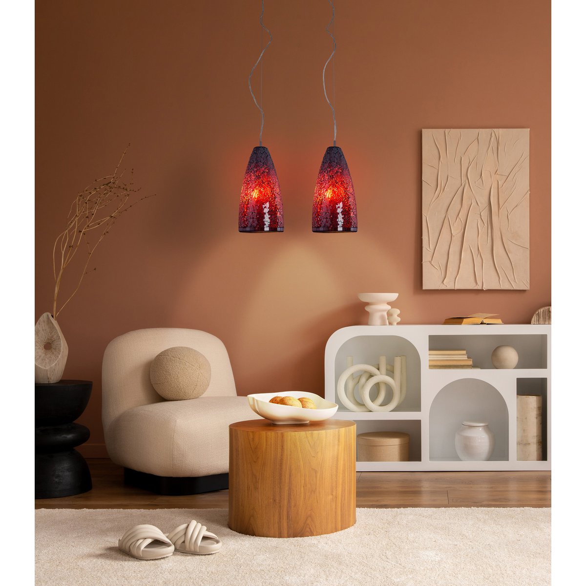 Glazen Hanglamp Individu 2-Lichts