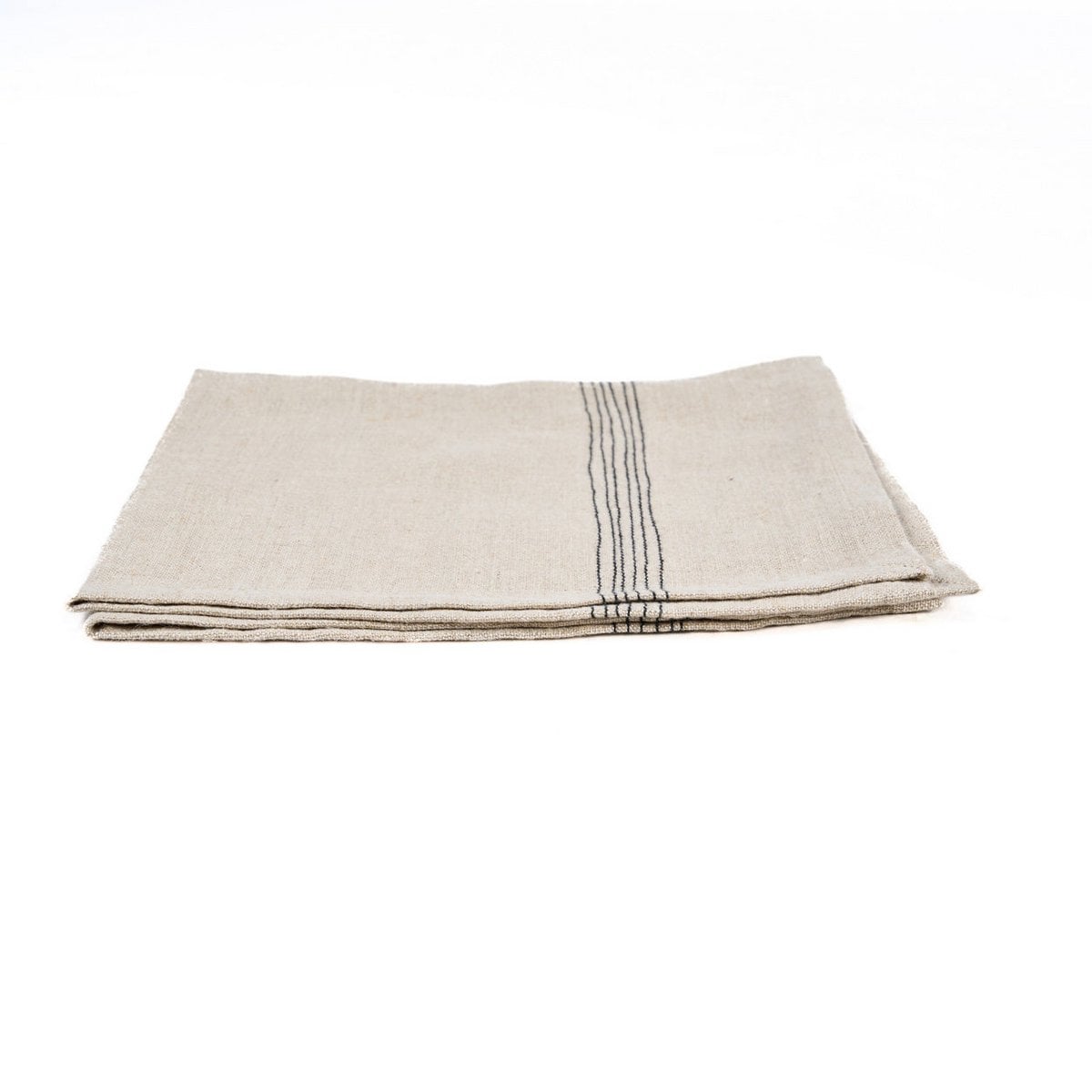 Linnen servet Biscuit natuurlijk zwart - 45 cm