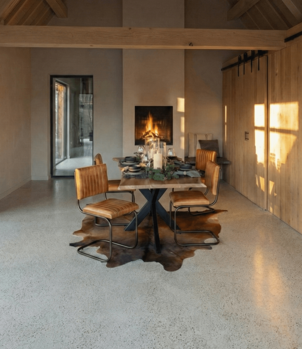 Koeienvel vloerkleed - Leer - Cognac - OutHome