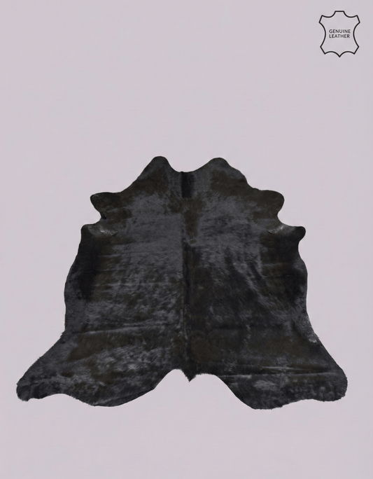 Koeienvel vloerkleed - Leer - Zwart - OutHome