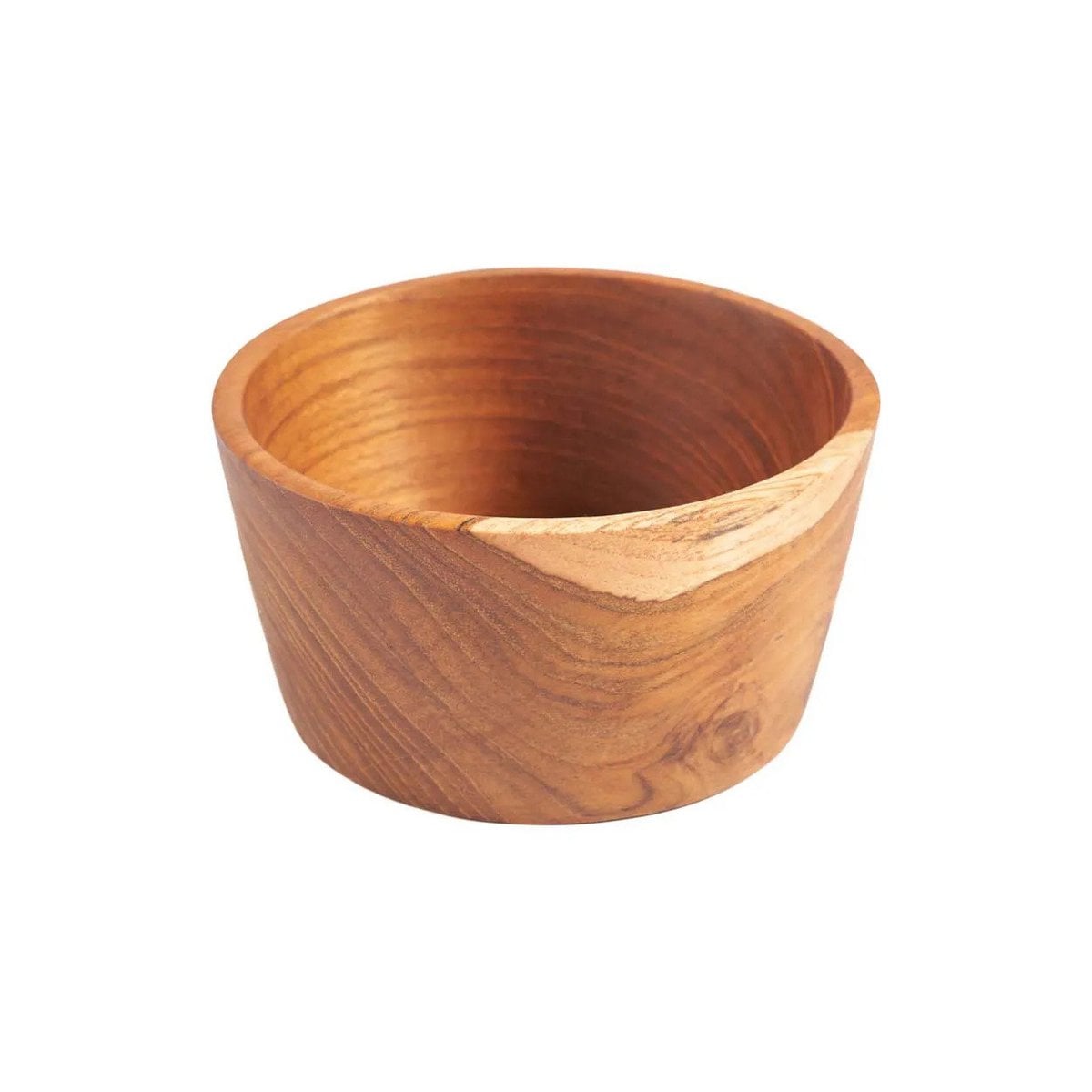 Teak schaal Popcorn naturel