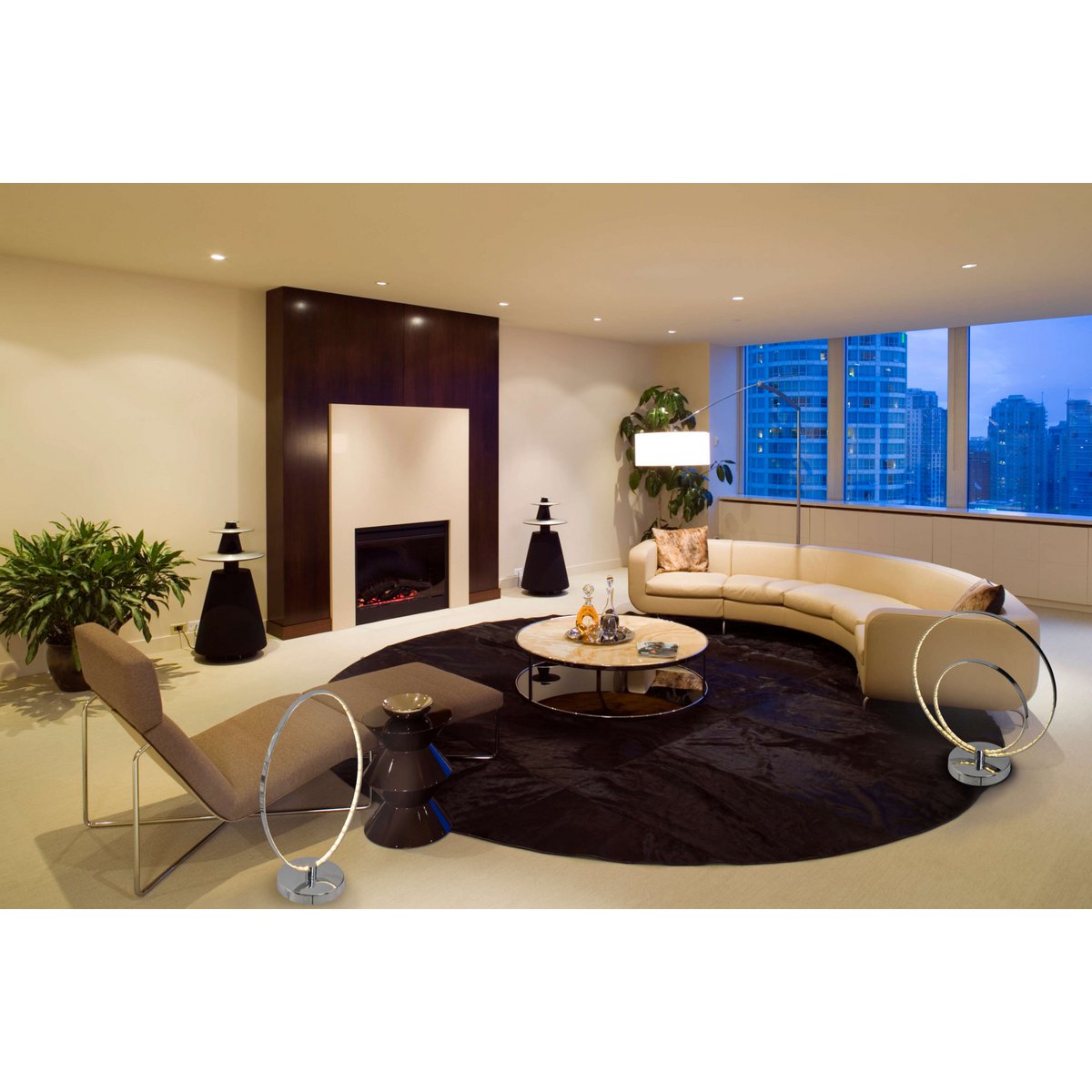 LED Tafellamp Universe Chroom - 38,5 cm