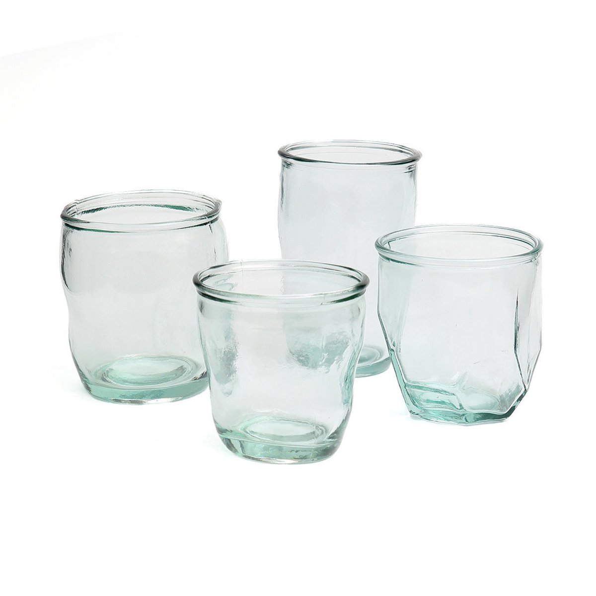 Glazen beker Yin blauw