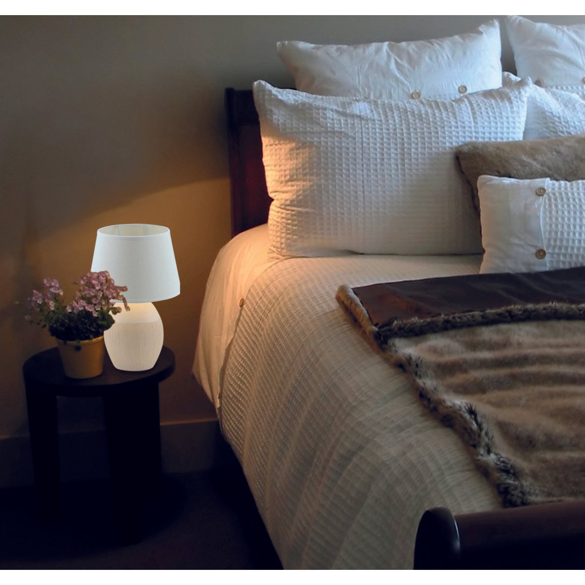 Keramische Tafellamp Tali Wit