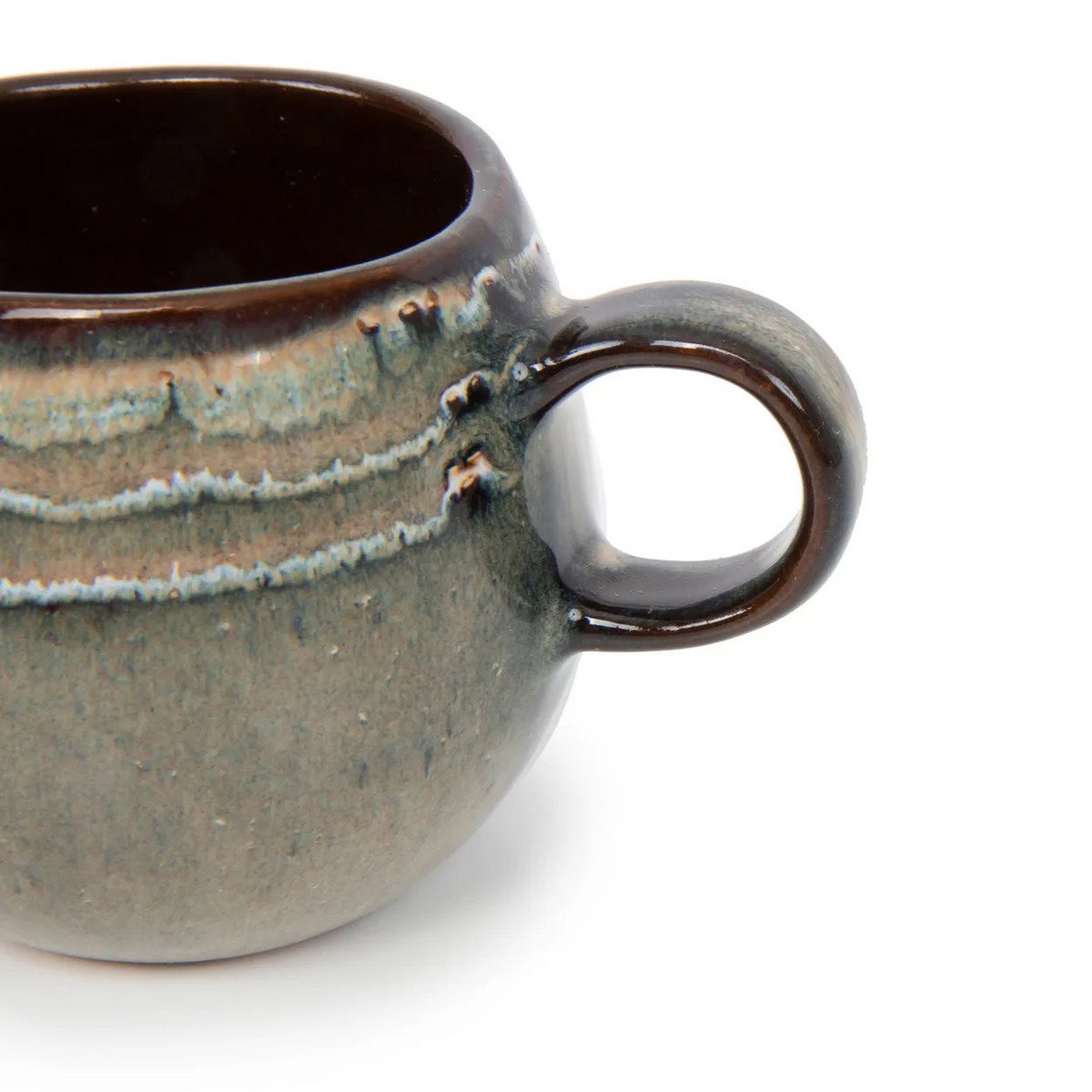 Porseleinen espressokop Comporta bruin (set van 6)