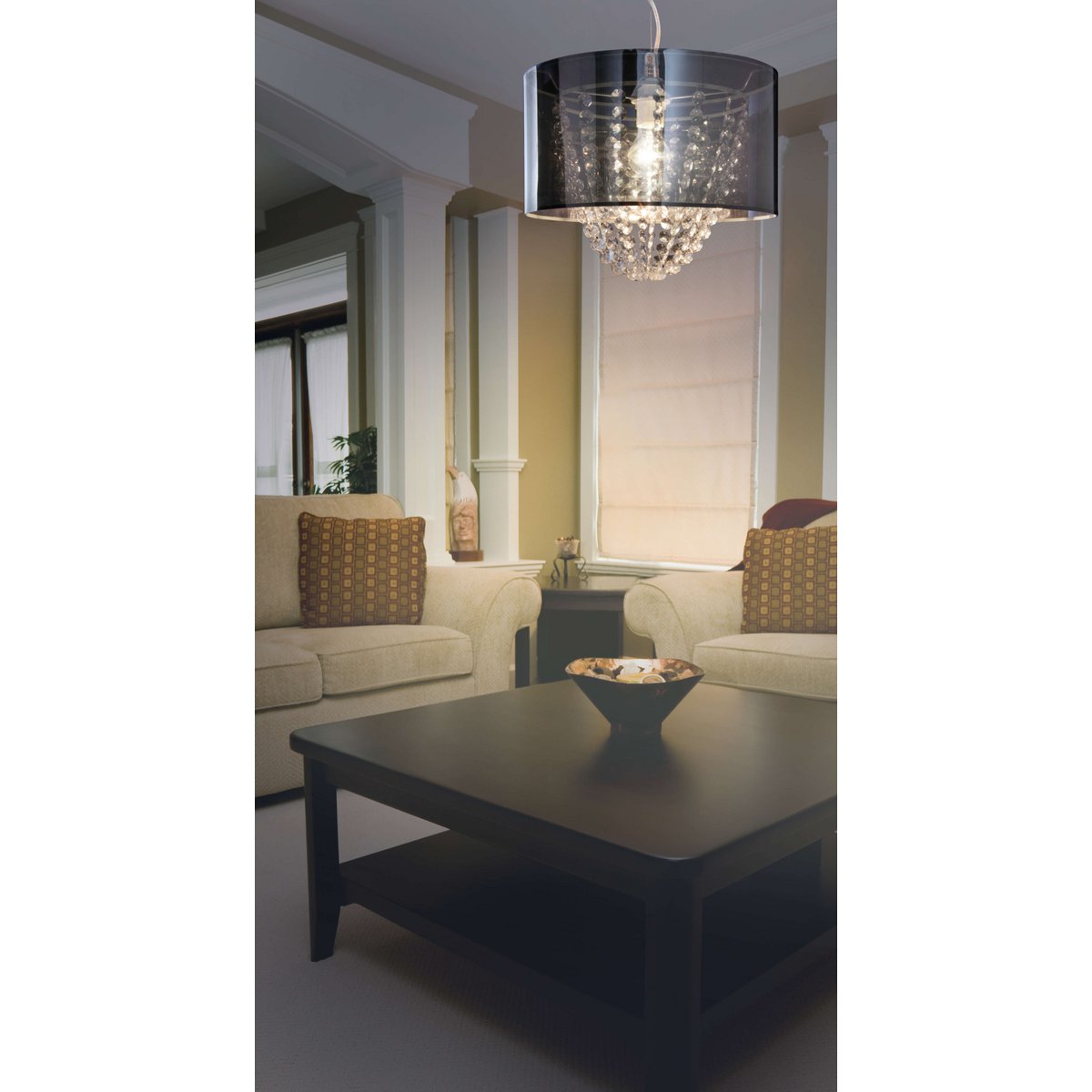 Decoratieve hanglamp "Crystallo" H: 29cm - OutHome