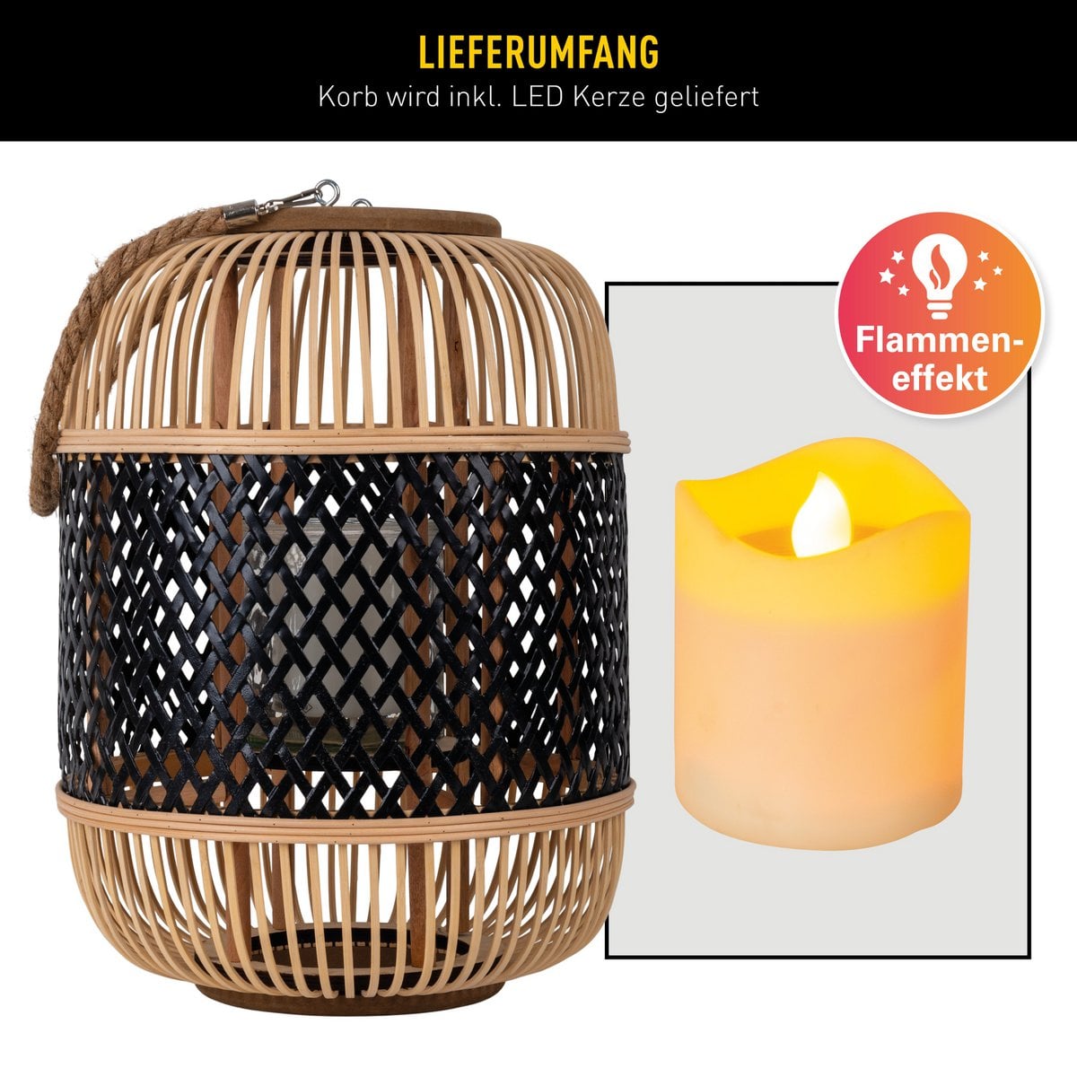 Rotan Solar Lantaarn "Palma" - OutHome