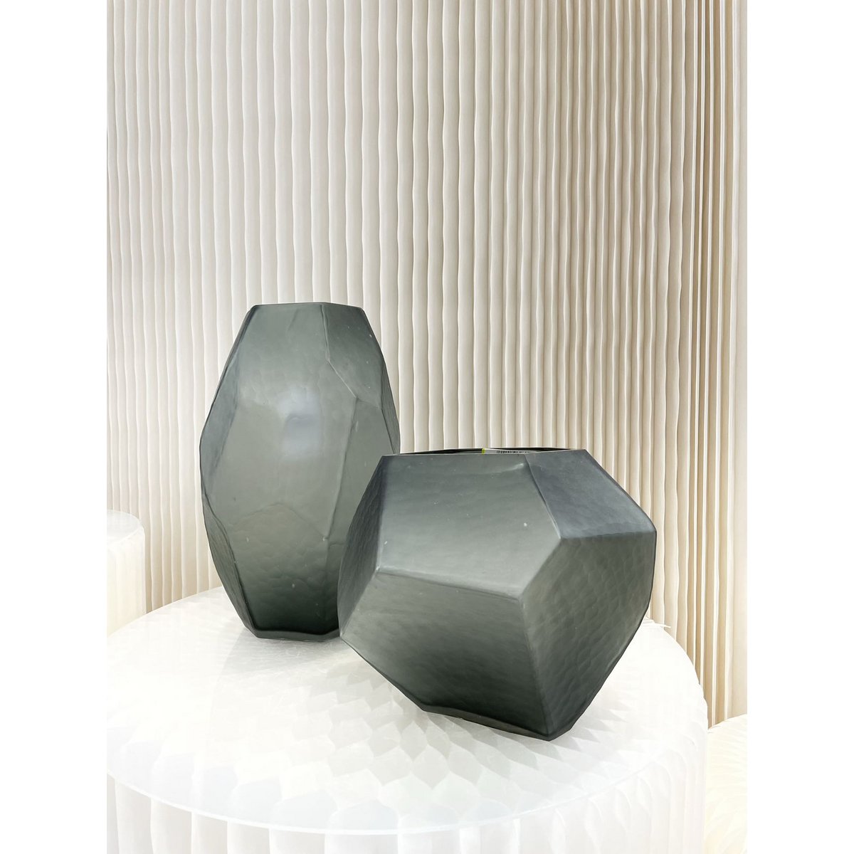 Glazen vaas Stone smoke