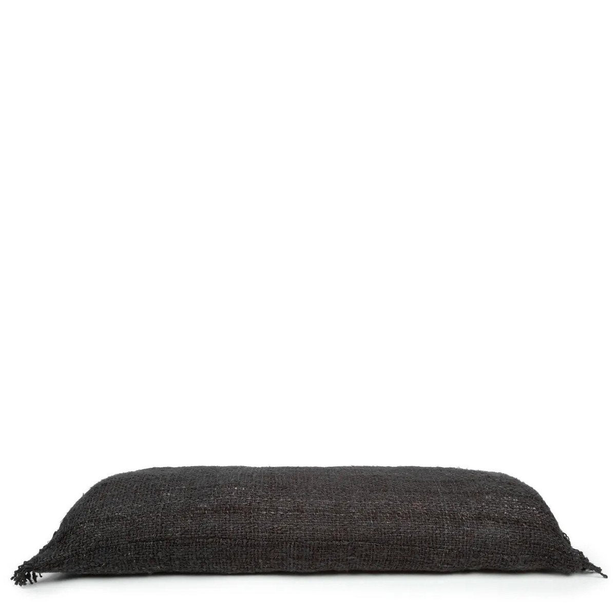 Katoenen kussenhoes Oh my gee zwart/marine - 35 x 100 cm