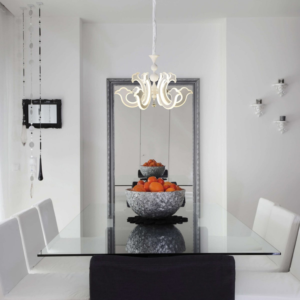 LED Kroonluchter Ludwig Wit - Ø 66 cm