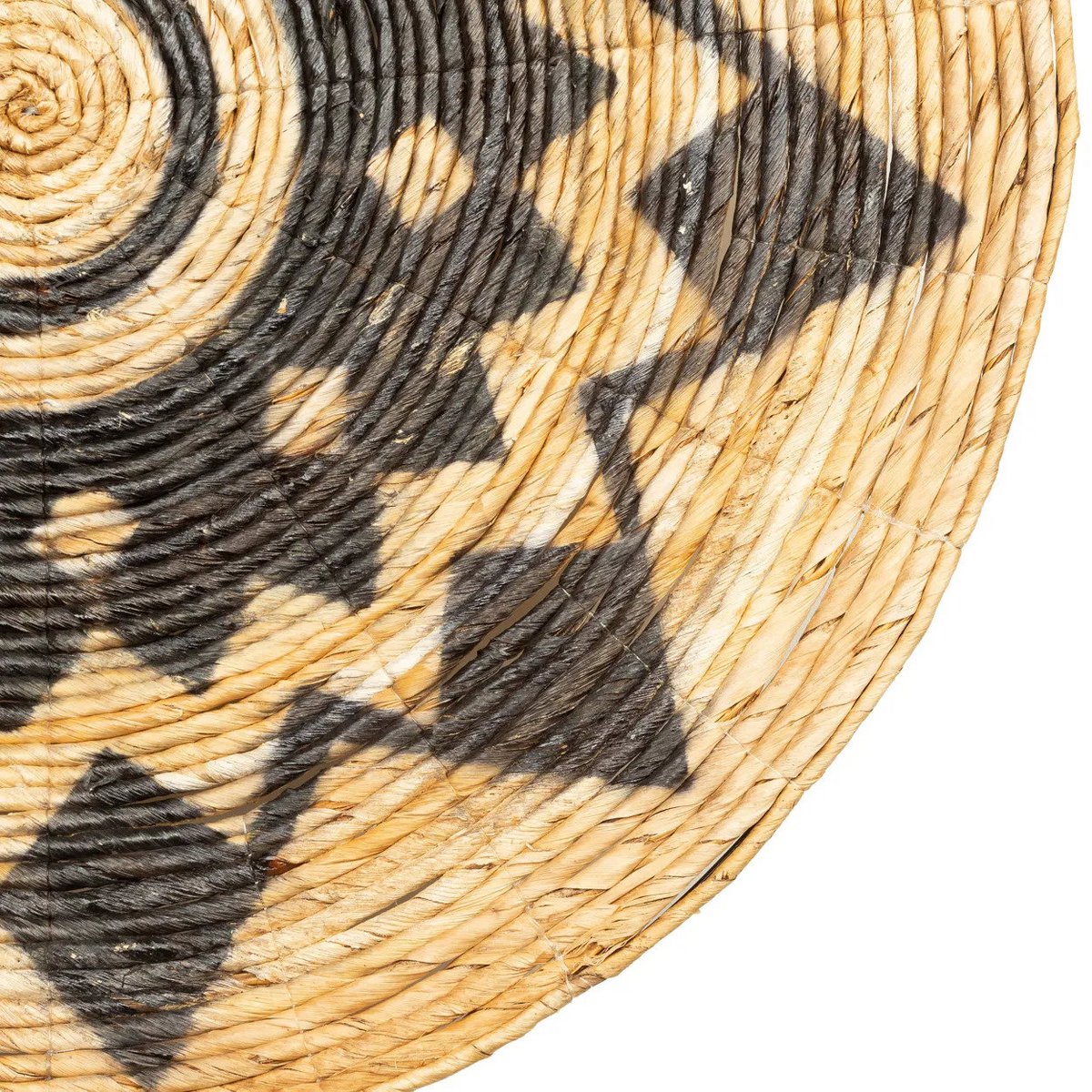 Bananenblad plaat Azteekse zwart/bruin