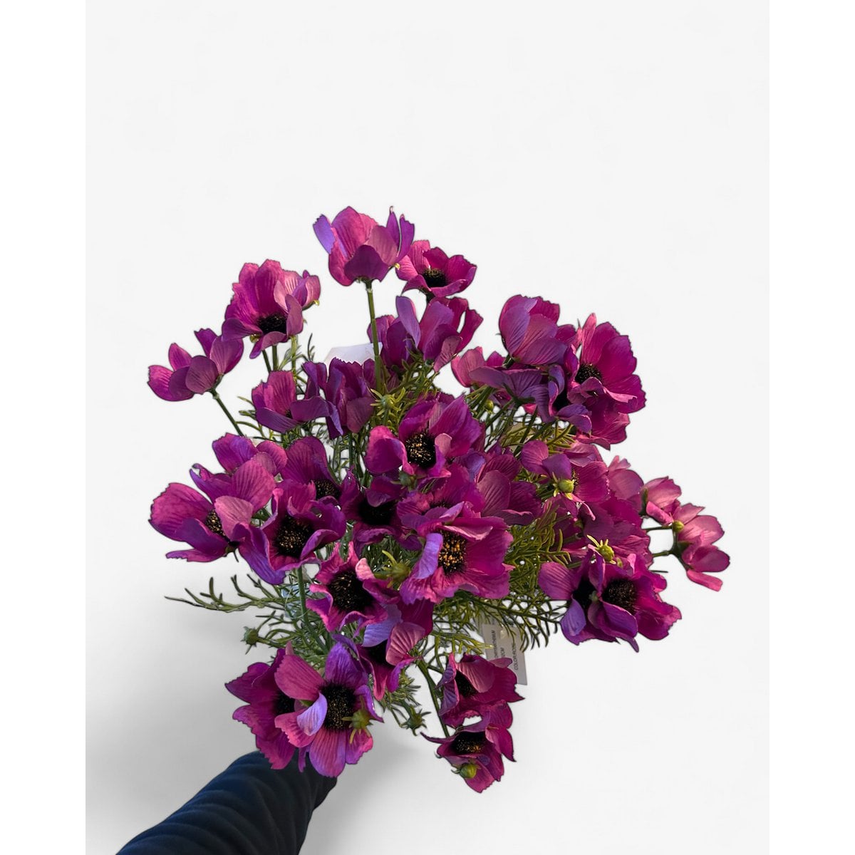 Zijden kunstbloem Chrysanthemum paars - 52 cm