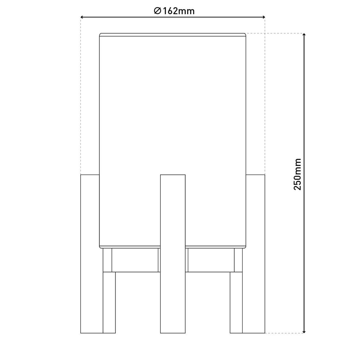 Acculamp Madita Wit/Naturel Touch - 25 cm (Dimbaar)