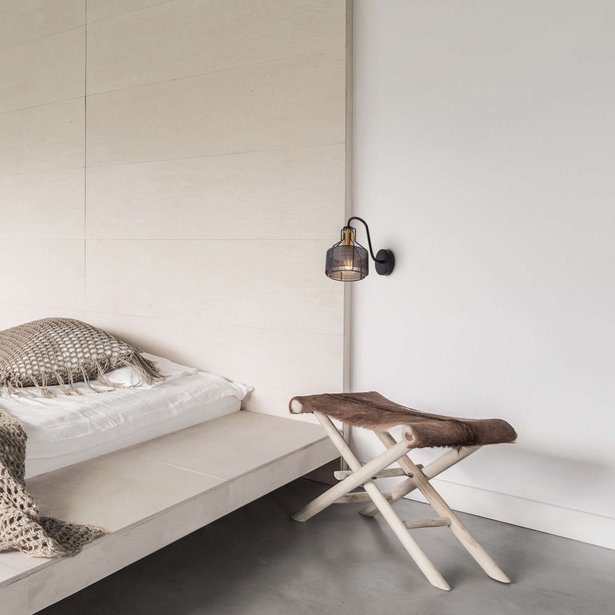 Wandspot Foro Metaal Zwart (E27)