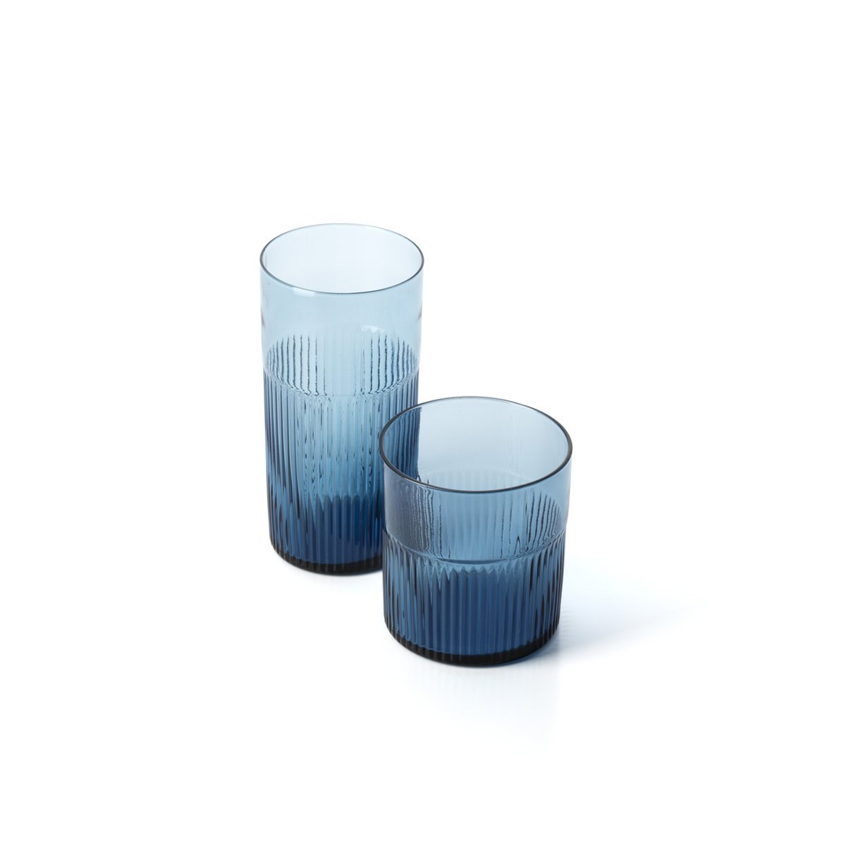 Glazen tumbler Azure blauw