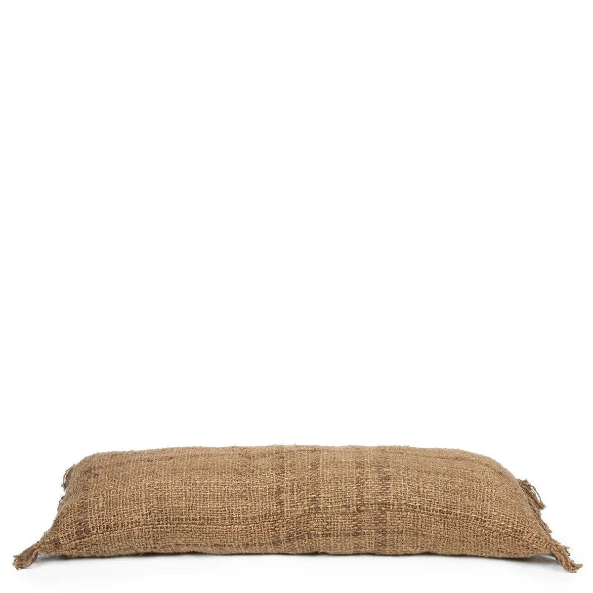 Katoenen kussenhoes Oh my gee bruin - 35x100 cm