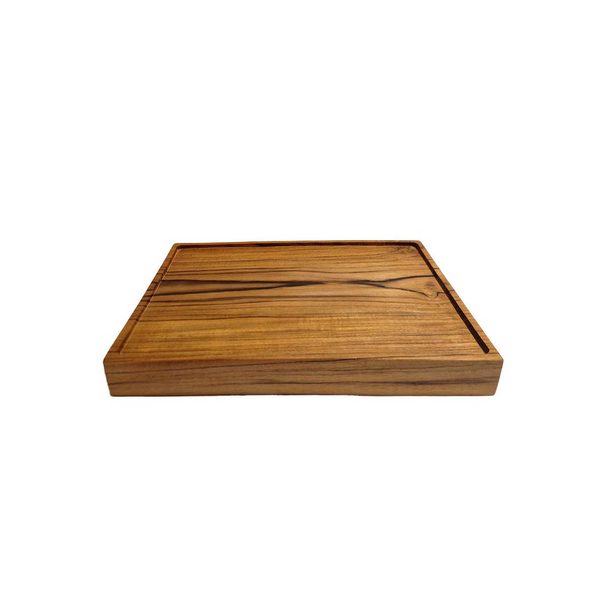 Teakhouten serveerbord naturel