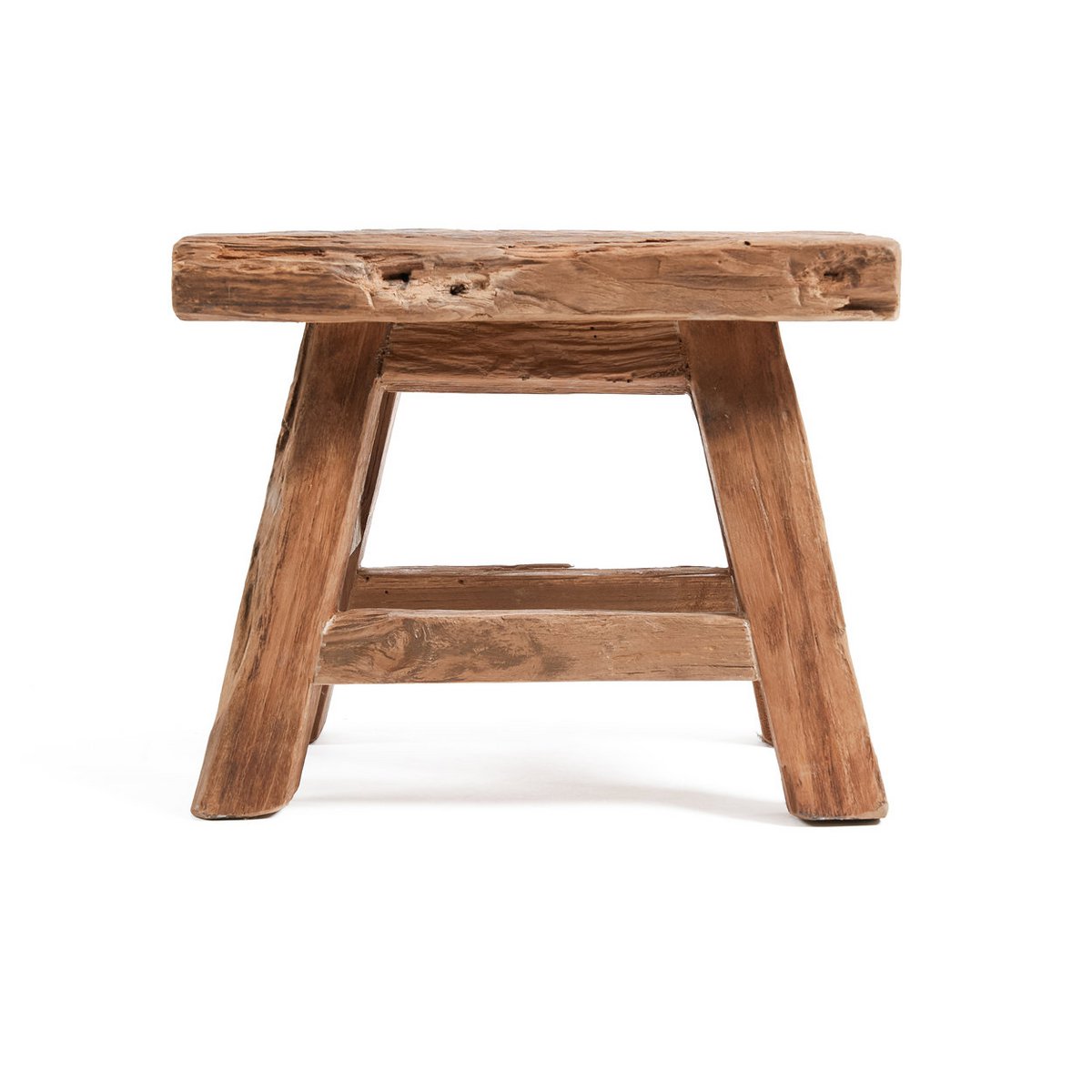 Teakhouten kruk Yoke naturel - S