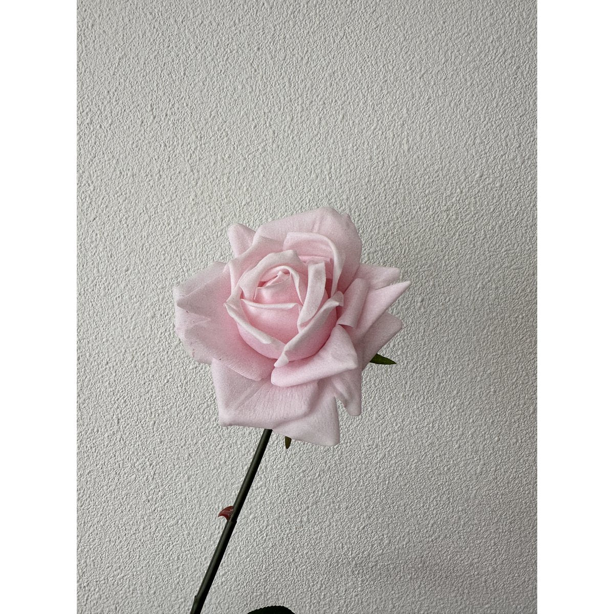 Kunstbloemen Hand touch rose roze - 72 cm (Set van 2)