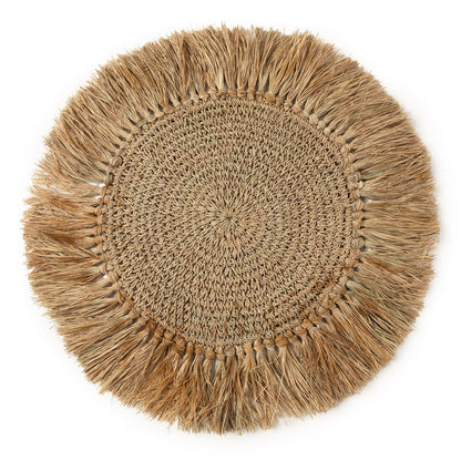 Raffia gehaakte placemat naturel