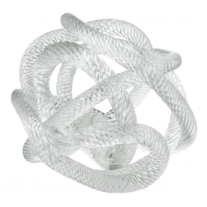 Glazen sculptuur Klein geknoopt - 10 cm