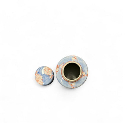 Porseleinen vaas Mini blauw