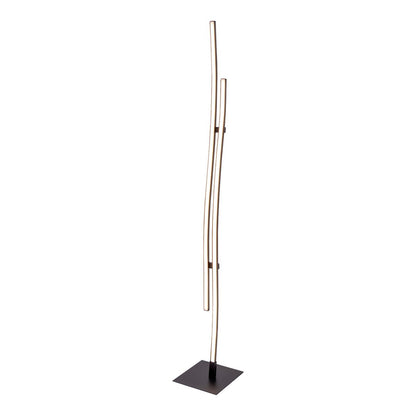 LED Vloerlamp Onda Zwart - 130 cm