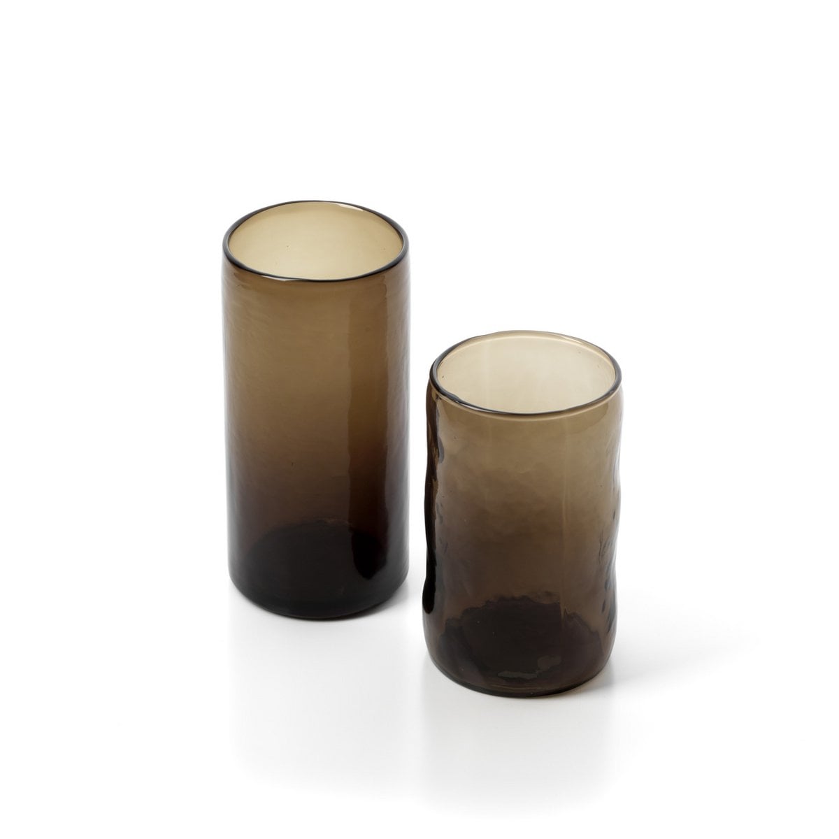 Glazen tumbler Dusk houtskool - L