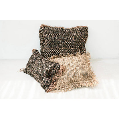 Katoenen kussenhoes Glamour zwart koper - 30x50 cm