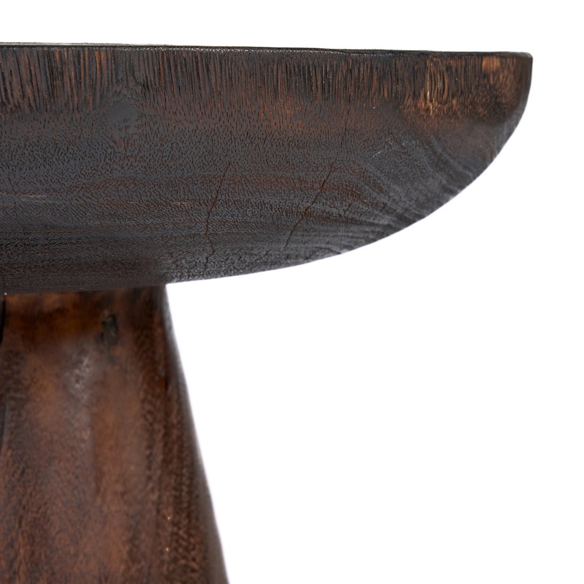 Bijzettafel Cone alone donker walnoot