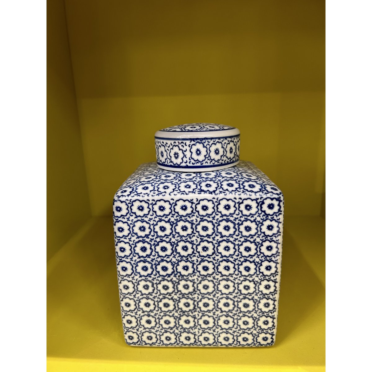 Porseleinen vaas Bloemen blauw-wit