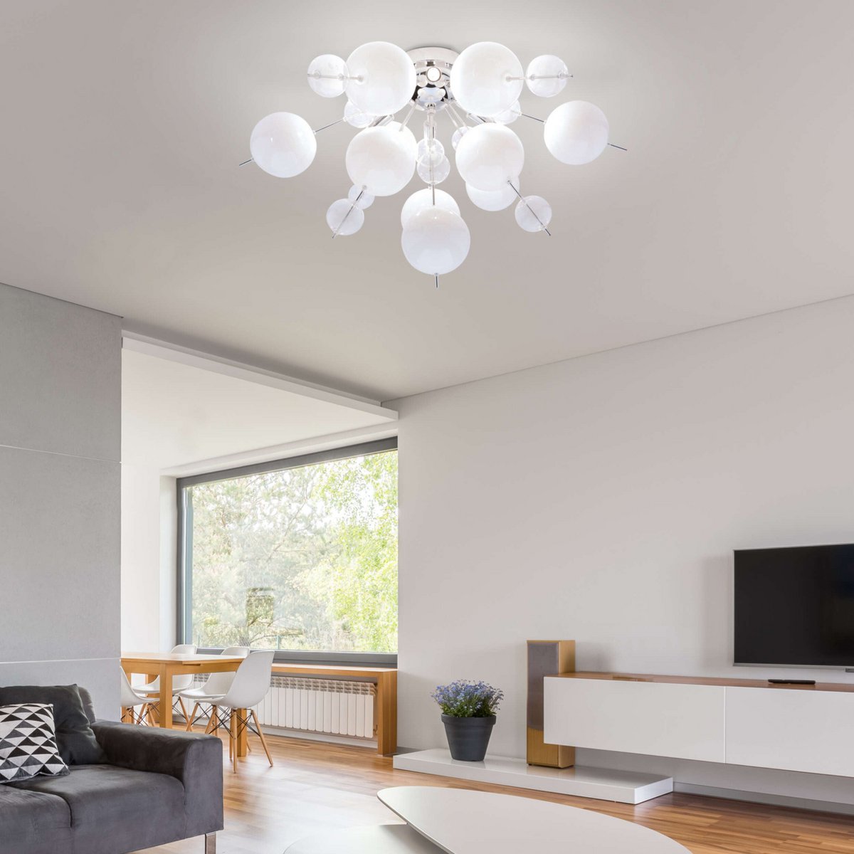 Plafondlamp Explosie Wit - Ø 57 cm (G9) - OutHome