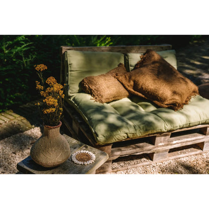 Katoenen kussenhoes Boho bruin - 30x50 cm