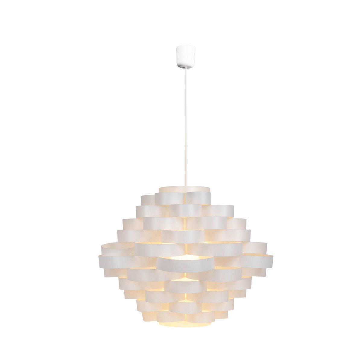 Hanglamp Witte Lijn Kunststof - Ø 55 cm (E27) - OutHome